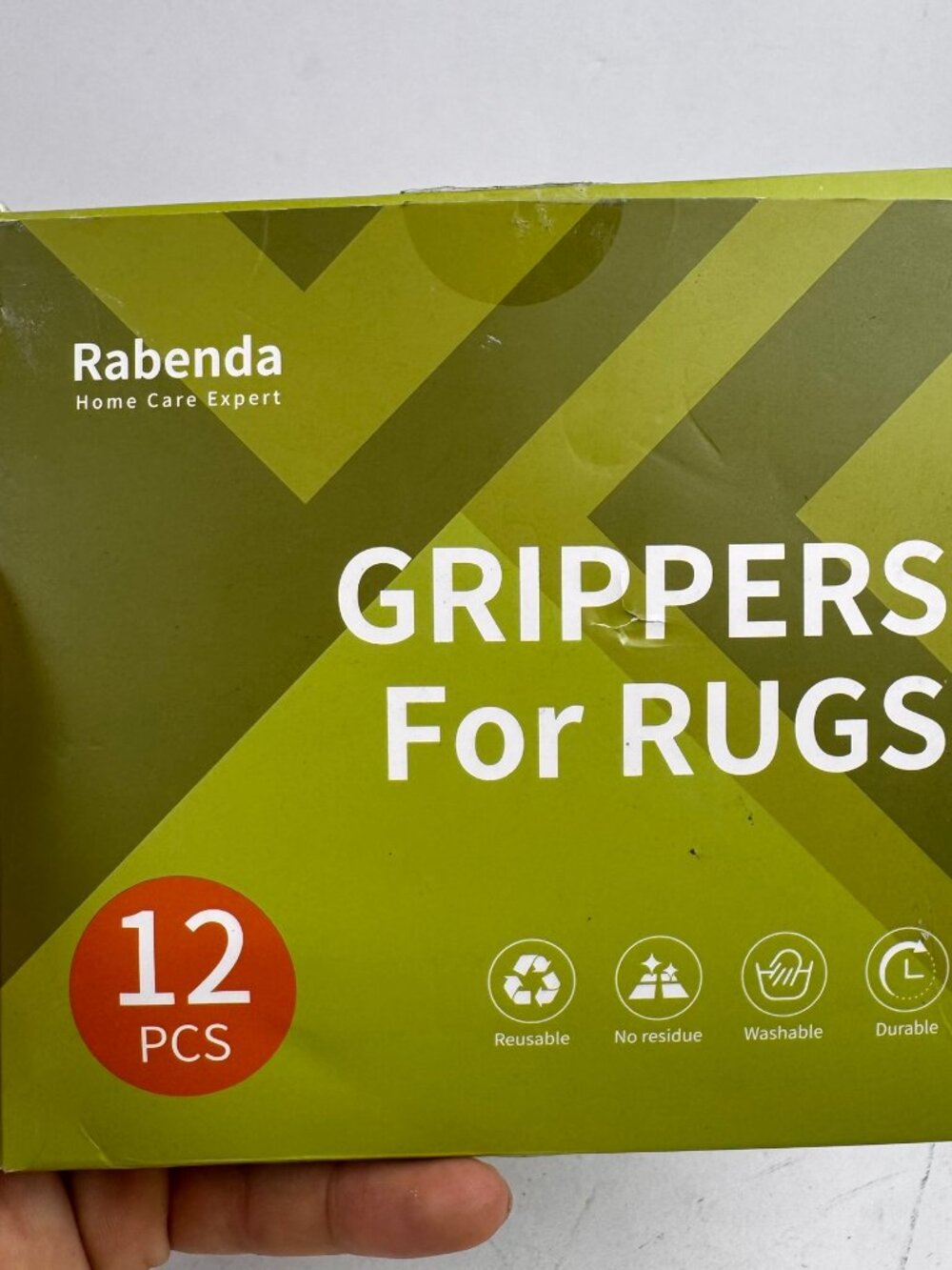 Rabenda Grippers for Rugs 6 Pcs Only Non Slip Washable Reusable RG-T01B